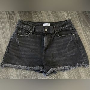 Black Loft jean shorts